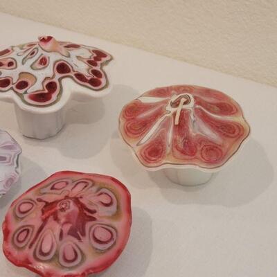Lot 188: Handmade Mushroom Candles and Twisted Tapers