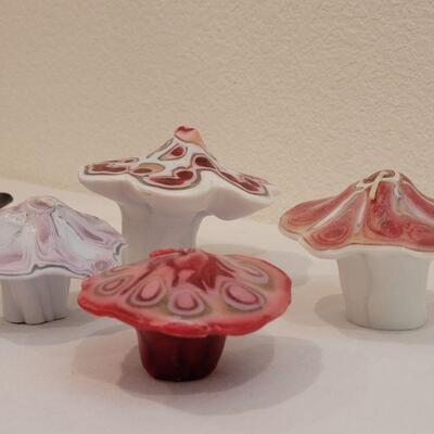 Lot 188: Handmade Mushroom Candles and Twisted Tapers
