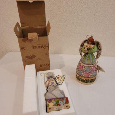 Lot 196: Jim Shores Deco (one has box, one does not)