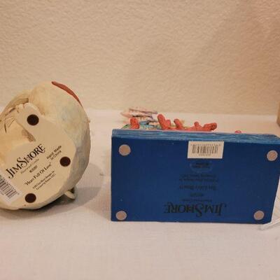 Lot 198: NEW Jim Shores "Hearts Full of Love" & "Sea Life's Beauty"