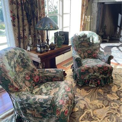 18th Century Vintage Antique Arm Chairs (Pair)