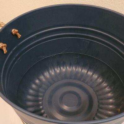 Lot 208: Handpainted Metal Large Pail
