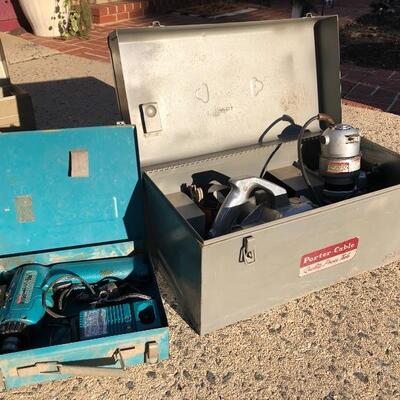 Lot 74 G: Porter-Cable and Makita Power Tools