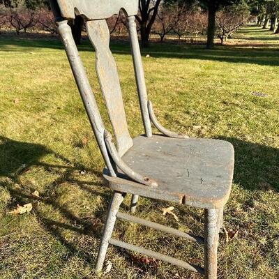 Lot 73: Antique Bench and chair