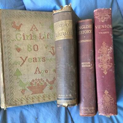 Lot of 4 Antique Rare Books c. 1900