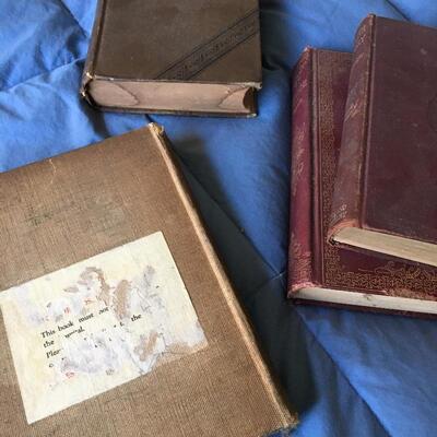 Lot of 4 Antique Rare Books c. 1900