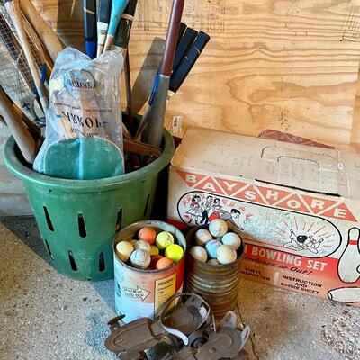 Lot 85: Vintage Bayshore Bowling, bad mitten rackets and more