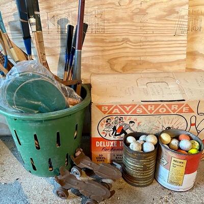 Lot 85: Vintage Bayshore Bowling, bad mitten rackets and more