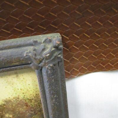 Lot 240 - Late 1800's Framed Farm Scene & Mirror  18" x 29"