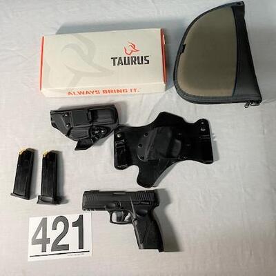 LOT#L421: Taurus G3 9mm with original box