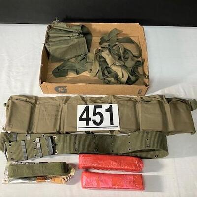 LOT#451: Assorted Belts & Clip Holders