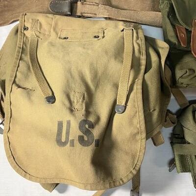 LOT#455: Assorted Military Bags Lot (#1)