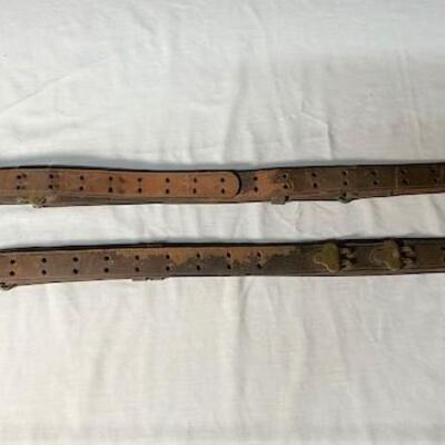 LOT#468: Pair of 1942 Boyle Leather Slings