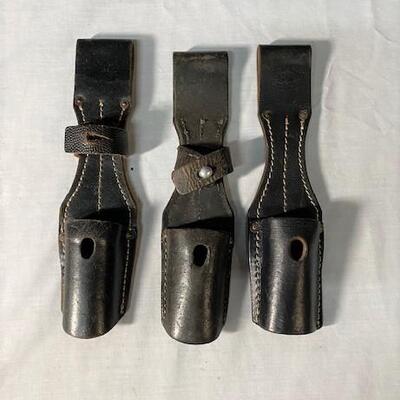 LOT#489: 3 German Bayonet Frogs