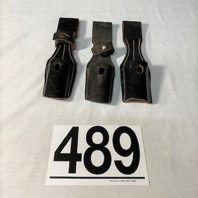 LOT#489: 3 German Bayonet Frogs