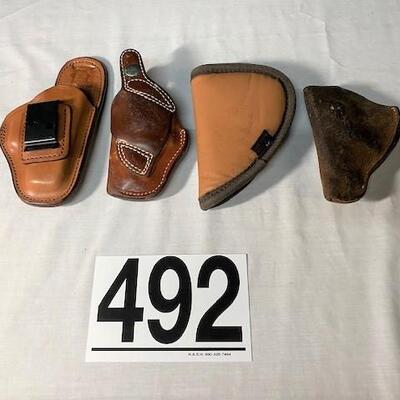 LOT#492: Four Assorted Holsters