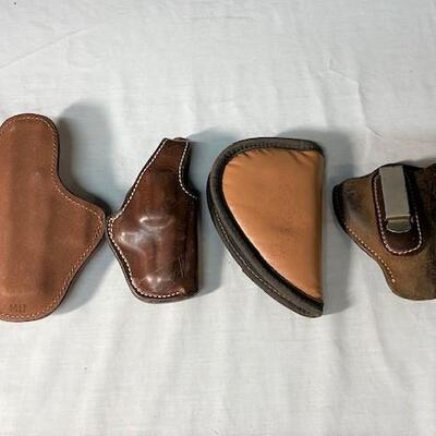 LOT#492: Four Assorted Holsters