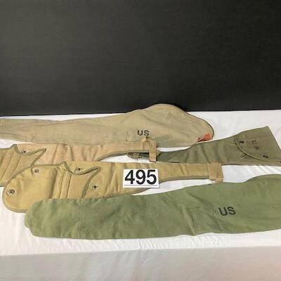 LOT#495: 5 M1A1 Bags & Para Bags 