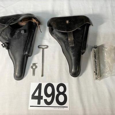 LOT#498: Pair of 1930s P.08 Luger Holsters