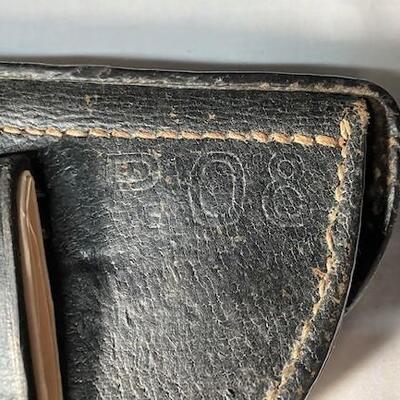 LOT#500: Leunerg Bautzen P.08 Luger Holster 3rd Reich Mark