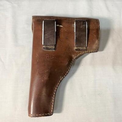 LOT#501: Marked BNZ P38 Holster w/ 2 Magazines