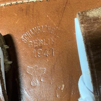 LOT#502: 1941 Schambach & Co P.08 Luger Holster