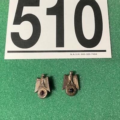 LOT#510: Pair of Winterhilfswerk Pins
