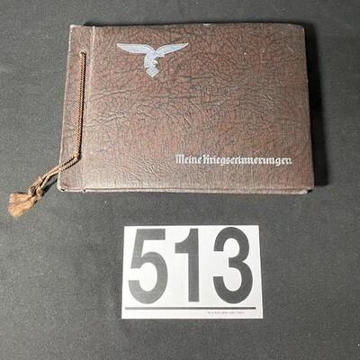LOT#513: German "My War Memories" Photo Album (Photos included)