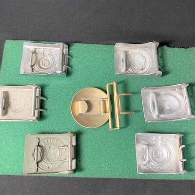 LOT#517: Seven Nazi Belt Buckles