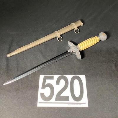 LOT#520: WWII German Officer's Dagger [2nd Model] (#3)