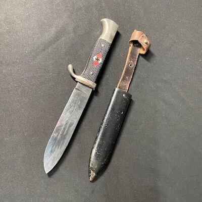 LOT#522: WWII 3rd Reich Hitler Youth Knife Tiger Solingen