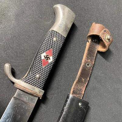 LOT#522: WWII 3rd Reich Hitler Youth Knife Tiger Solingen