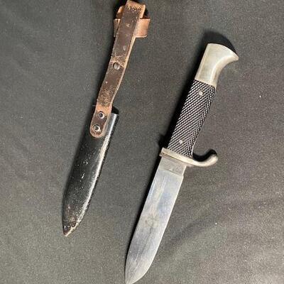 LOT#522: WWII 3rd Reich Hitler Youth Knife Tiger Solingen