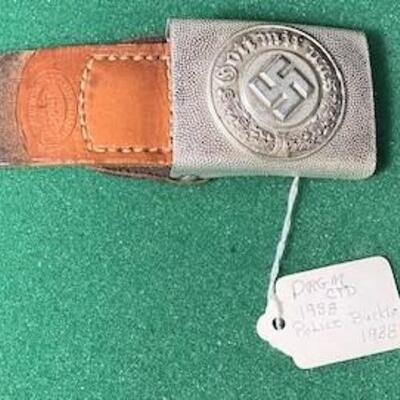 LOT#523: 1938 DRGM CTD Nazi Police Belt Buckle