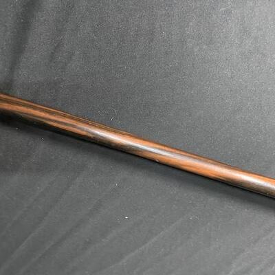 LOT#524: Oak Cane w/ Tested 11K Gold Pommel