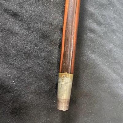 LOT#524: Oak Cane w/ Tested 11K Gold Pommel