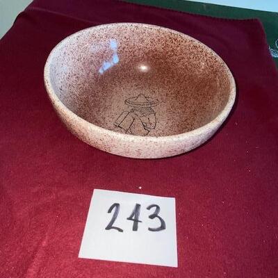 Lot 243 - Stoneware Pottery Bowl