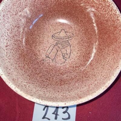 Lot 243 - Stoneware Pottery Bowl