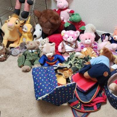 Room Full of Stuffed Animals/Characters