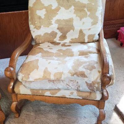 2 Cowhide Chairs