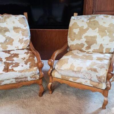 2 Cowhide Chairs