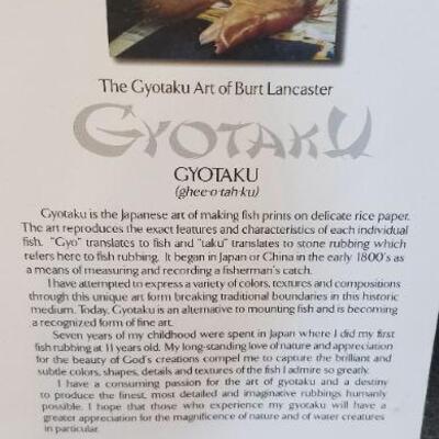 2 Gyotaku Art of Burt Lancaster