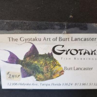 2 Gyotaku Art of Burt Lancaster