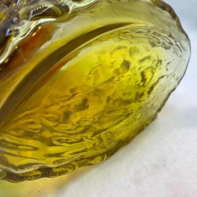 Yellow glass jar