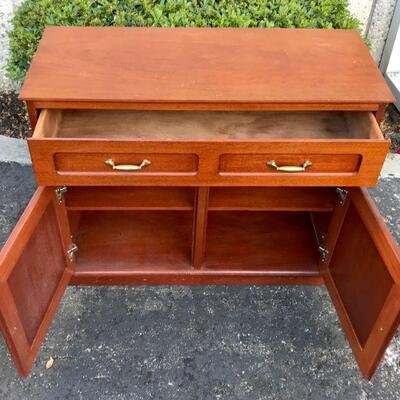 Vintage Wood Buffet Side Board Cabinet YD#020-1220-00005