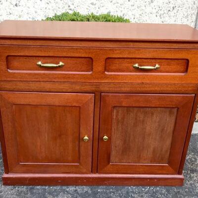 Vintage Wood Buffet Side Board Cabinet YD#020-1220-00005