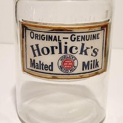 Lot 133: Horlicks 1920s Apothecary Malted Milk Glass