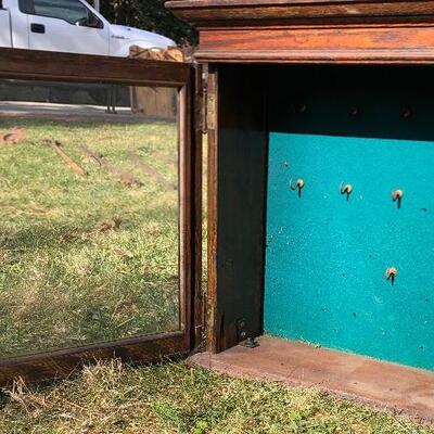Lot 98 G: Antique Key Cabinet