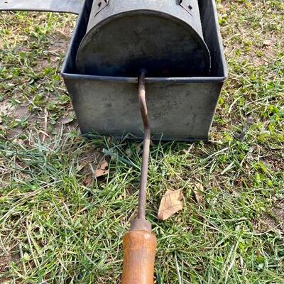 Lot 100:: Primitive Tools/Vintage Coffee/Nut Roaster and more