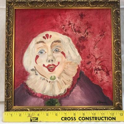 Colorful Clown Jester Painting YD#020-1220-00471